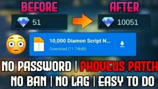 10K Diamond Script No Pword Diamond Hack Part 3 No Ban Mobile Legends Phoveus Patch