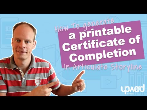 How To Create A Printable Certificate Of Completion In Articulate Storyline