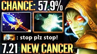 7.21 NEW CANCER DROW 57.9% Change ZEUS SHOT - Counter ALL Dota 2 Hard carry