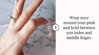 Holding Your Yarn to Crochet