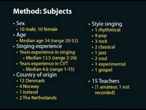 Julian McGlashan, Extreme vocal effects - 2/2