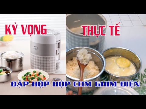 Đập Hộp và Nấu thử Hộp Cơm Cắm Điện Lock & Lock EJR216