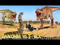 Most Dramatic Hollywood movies (2023) | Dinosaur Vs Anaconda | T-rex Attack | dinosaur | Ms.sandy