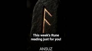 Your Rune Reading For This Week Is Ansuz - The Rune Of Wisdom.