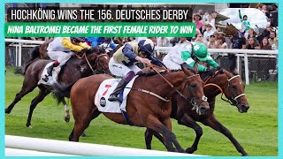 Hochkönig Wins 2025 German Derby G1 With First Female Winning Jockey Nina Baltromei