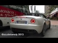 Alfa Romeo 8C Revs and Sound in Monaco