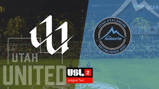 USL2: Utah Avalanche at Utah United