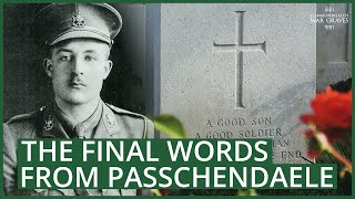 Final Words From Pchendaele - Third Battle Of Ypres Commonwealth War Graves Commission