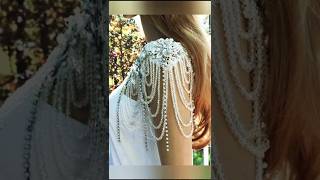 Elegant Crystal Beaded Blouse Sleeve Design