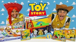 Toy Story Imaginext Toy Challenge With Jessie & Woody l ! || Toy Review || Konas2002