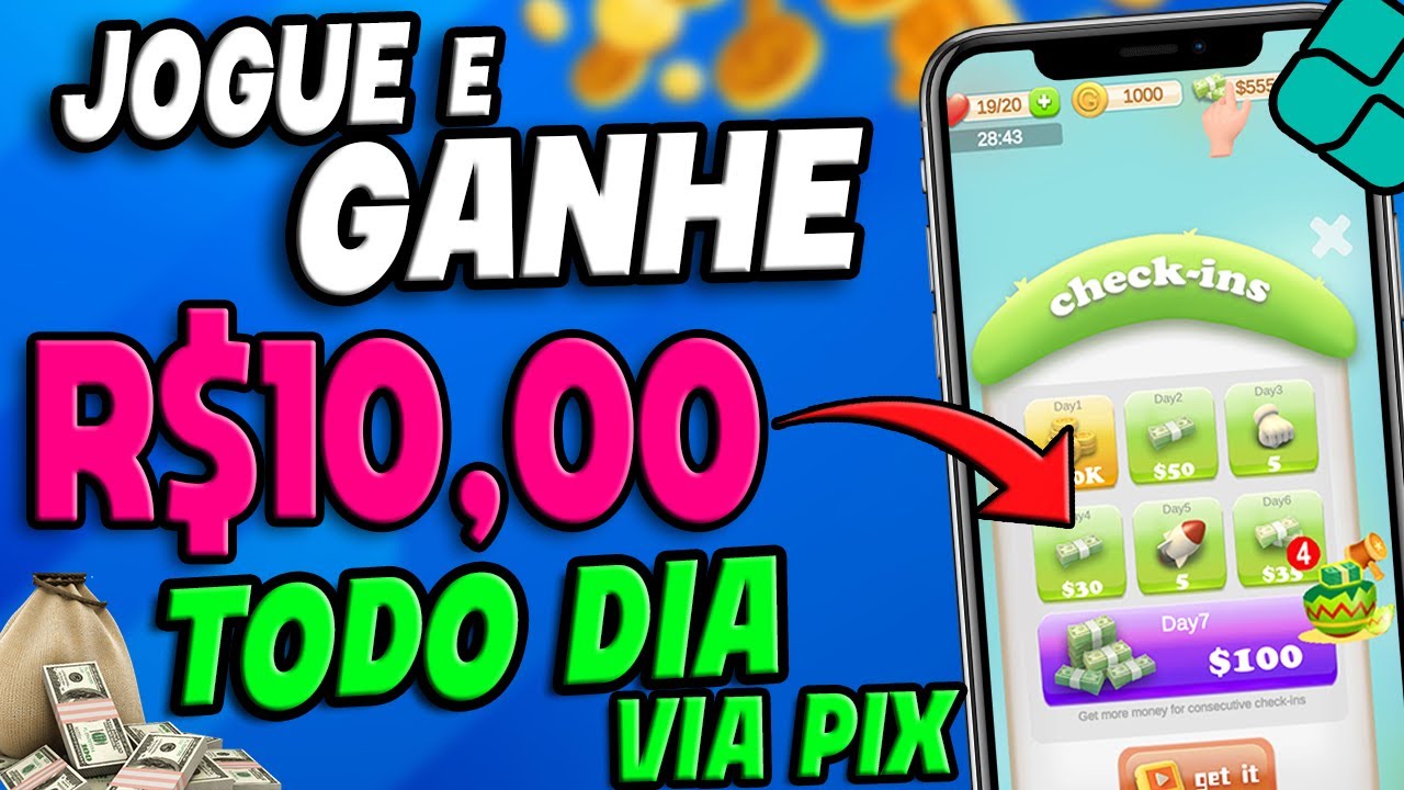 [SAQUE R$10 TODO DIA💰] Novo APP para GANHAR DINHEIRO JOGANDO 💸 Jogo Pagando via Pix