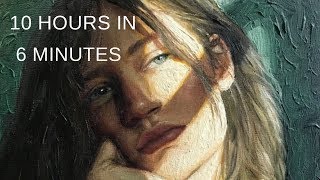 PAINTING TIMELAPSE || Self Portrait in Oil - "Bright Side"