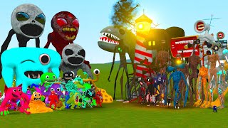 All Garten Of Banban 1-4 Family Vs All Monsters & Trevor Henderson Creatures In Garry's Mod!