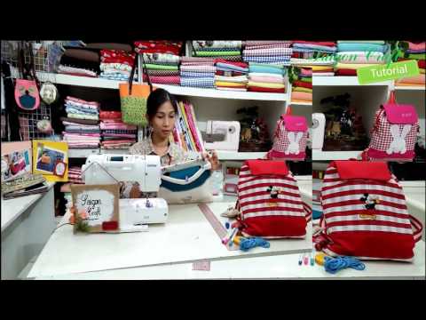 Hướng dẫn may balo dây rút How to sew a backpack