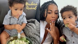 Nba Player Christian Wood & Yasmine Lopez Son Kobe Loves Salad
