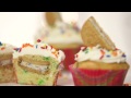 Oreo-Stuffed Funfetti Cupcakes Recipe | Just Add Sugar