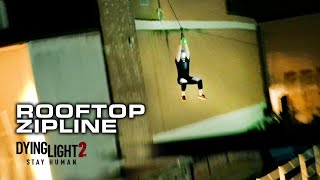 Scary Rooftop Zipline (Would You Do It?) 🧟