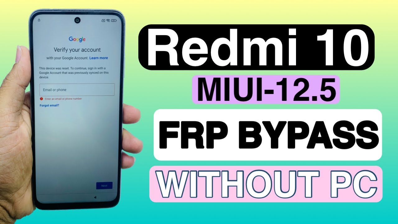 REDMI 10 2023 FRP BYPASS MIUI 12.5 | REDMI 10 GOOGLE REDMI 10 2023 FRP BYPASS MIUI 12.5 | REDMI 10 GOOGLE
