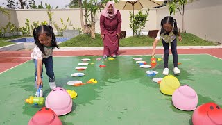 Belajar Warna Dan Berhitung Dengan Keysha Dan Afsheena - Kids Playing Games With Balloons
