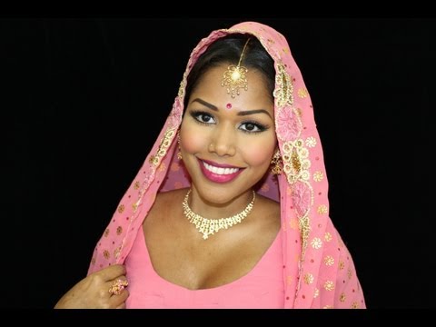 Makeup on 60s 70s Inspired Indian Bollywood Bridal Makeup