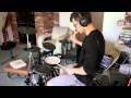 Dubstep Violin- Drum Cover - Lindsey Stirling- Crystallize