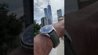 X Artem Straps In New York With The Freedom Tower
