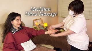 I got Gentle Hand Massage with Oil in Chair by Japanese Pro, Soft spoken ASMR
