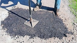 How to Fix a Pothole in Asphalt Driveway?