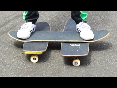 8 WHEELED SKATEBOARD MOD!!