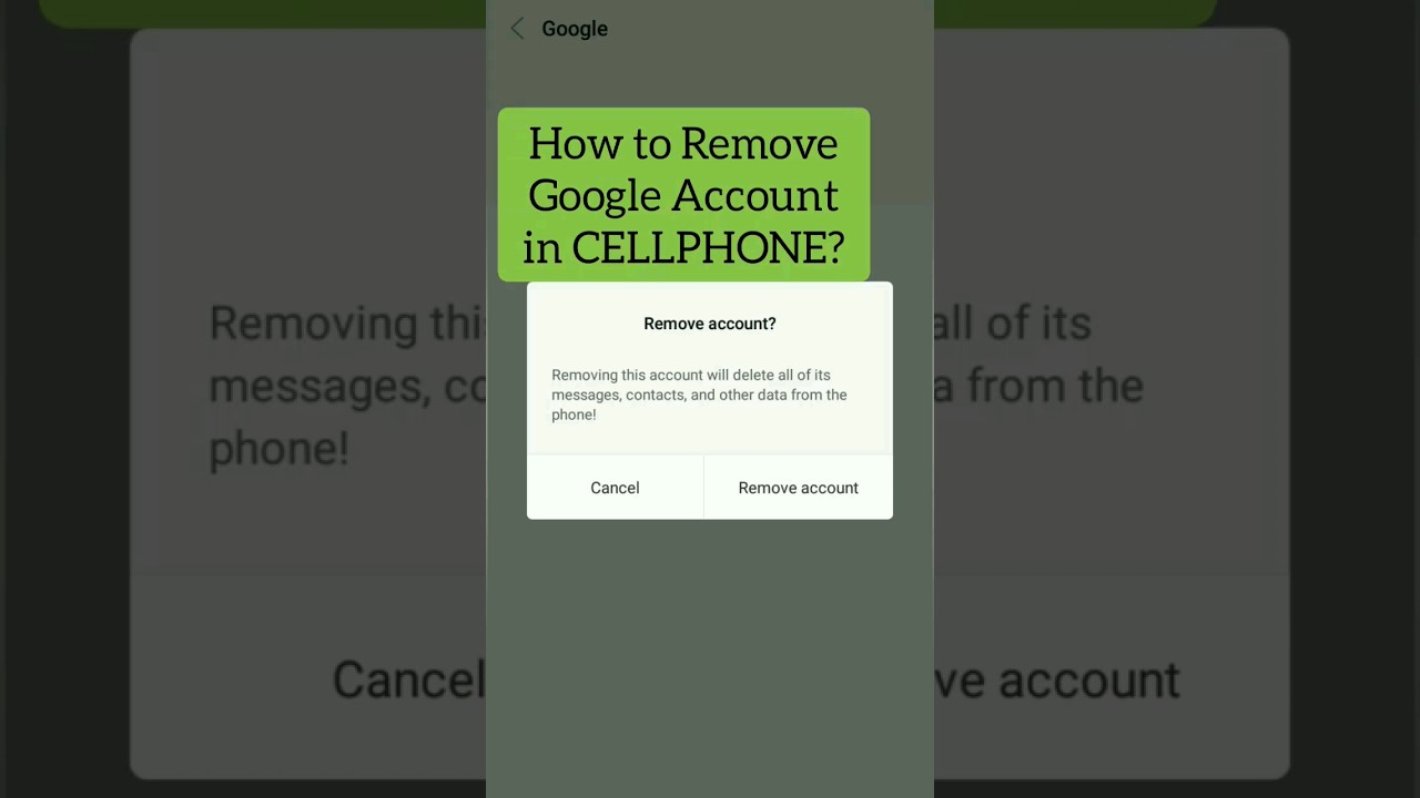 Remove Google Account #shorts #short #googleaccount Remove Google Account #shorts #short #googleaccount
