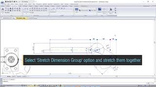 Gstarcad 2022 - Stretch Dimension Group