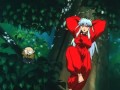 Inuyasha mira a kagome bañarse