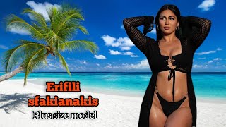 Most Beautiful Woman Erifili Sfakyanakis 💯 | Best Plus Size Dresses Try On Haul | Biography