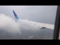 Garuda Indonesia landing at Soekarno Hatta Airport in Jakarta