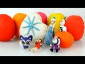 peppa pig frozen egg surprise play doh dora barbie