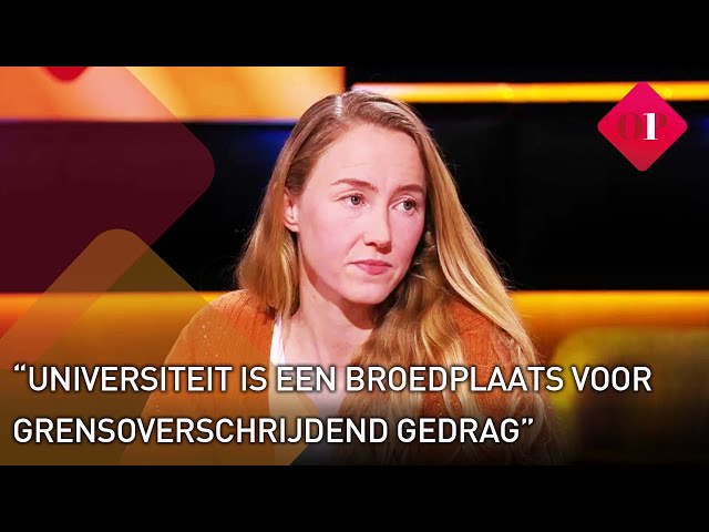 Watch Fleur Jongepier nam ontslag bij de universiteit vanwege grensoverschrijdend gedrag | Op1 on YouTube.