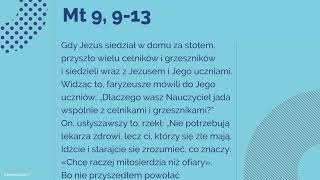 21 Września 2018 Mt 9, 9-13