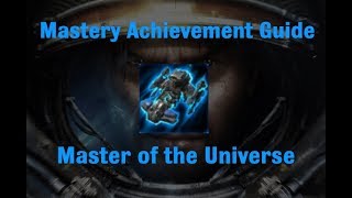 Master of the Universe Mastery Achievement - Starcraft 2 Wings of Liberty