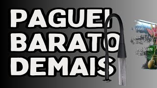 Olha O Que Recebi Torneira Bancada Preta Flexvel - Paguei Barato Demais