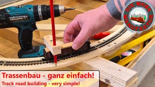 Ganz Einfach Zur Gleistre - Anzeichnen Zuschneiden Montage - Bau Modelleisenbahn H0 187 Schmalsp