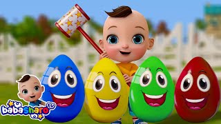 Surprise Eggs Johny Johny Yes Papa Baby Shark Colorful Kids Songs & Nursery Rhymes