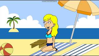 Sallys Swimsuit In The Beach