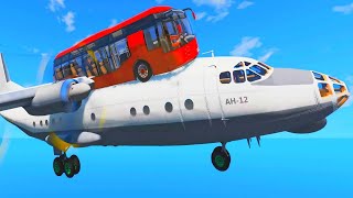 Plane Carrying A Bus - Heavy Haulage - Beamng.drive