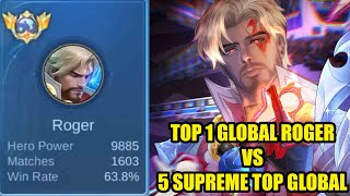 Raja Roger Top 1 Global Sanggup Melawan 5 Top Global Supreme Dan Savage