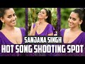 Sanjana singh hot song making for Q cinemaas.