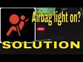 how to reset clear the airbag air bag control module light on subaru wrx sti turn off