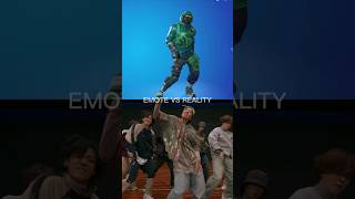 Bts Run Emote Fortnite Vs Real Life 100% Sync