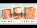 Marbling 101: Top 3 Techniques for Aqua Resin / Jesmonite