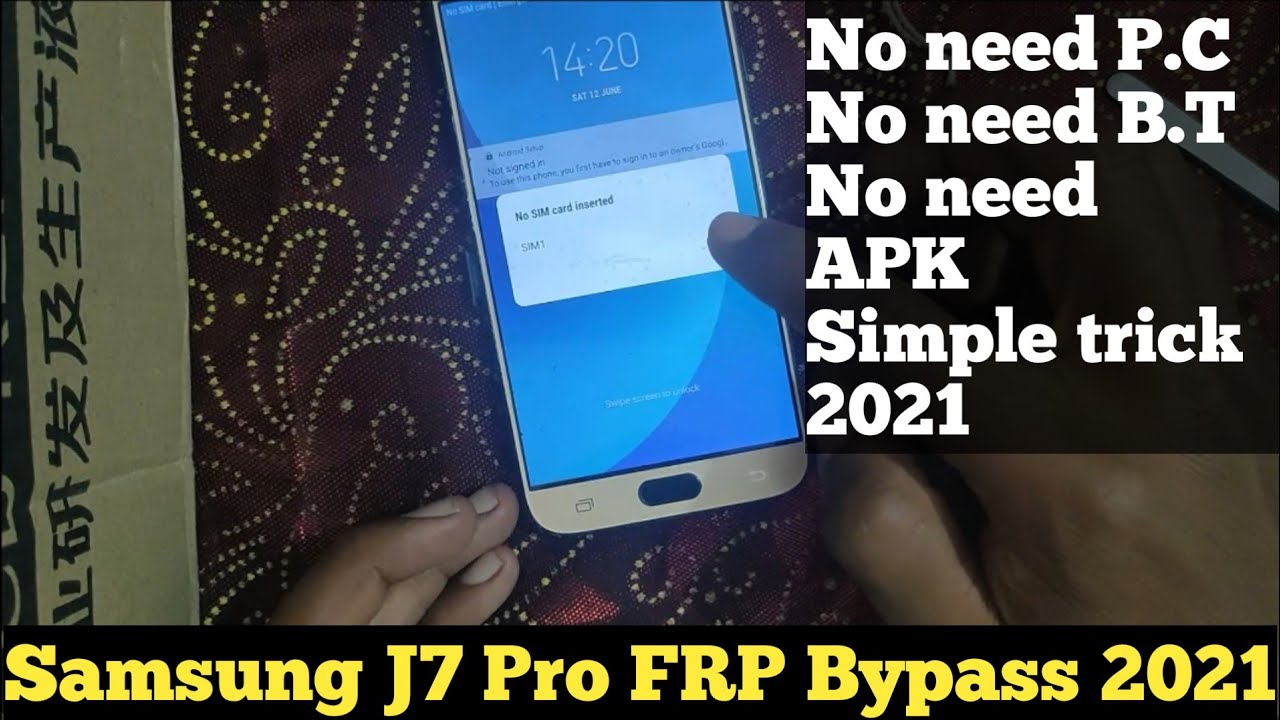 Samsung J7 Pro SM J730 Google FRP Bypass 2021 || No SIM Samsung J7 Pro SM J730 Google FRP Bypass 2021 || No SIM