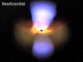 Powerful jets spew out of black hole